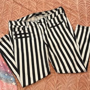 Blackheart Beetlejuice Striped Stingerette Pants